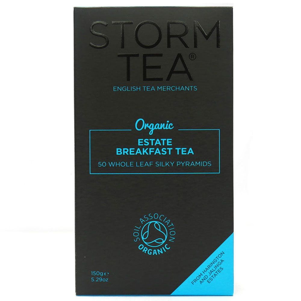 Storm Tea Organic Estate Breakfast Tea, 50 Teabags x 1 Box