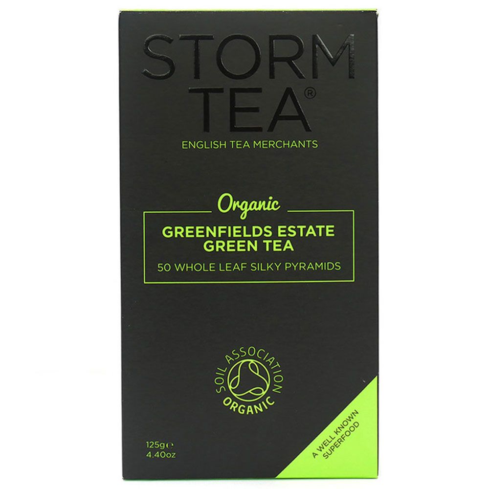 Storm Tea Organic Greenfields Estate Green Tea 50 Teabags