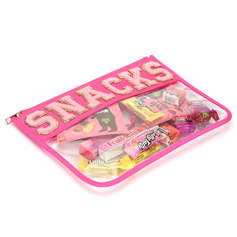 The Happy Tribe - Snacks Travel Pouch - Neon Pink 