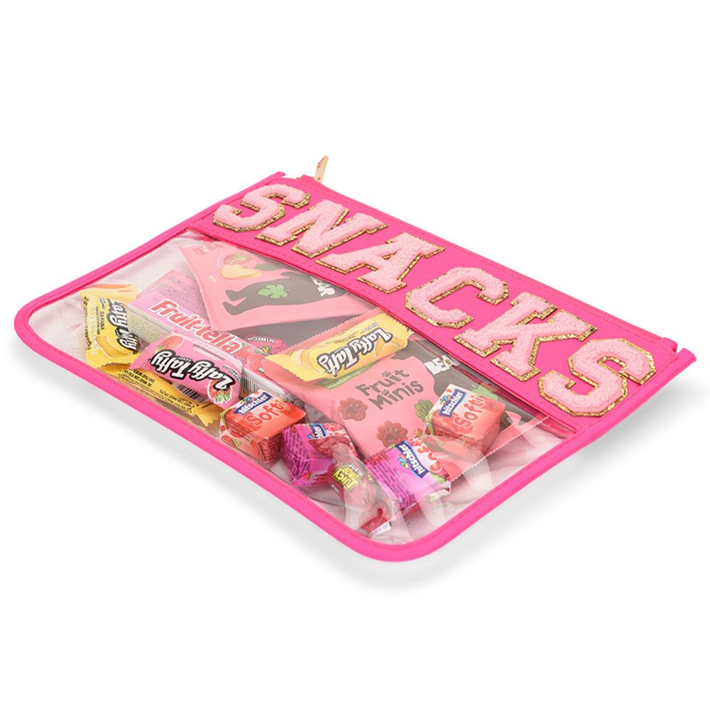 The Happy Tribe - Snacks Travel Pouch - Neon Pink 