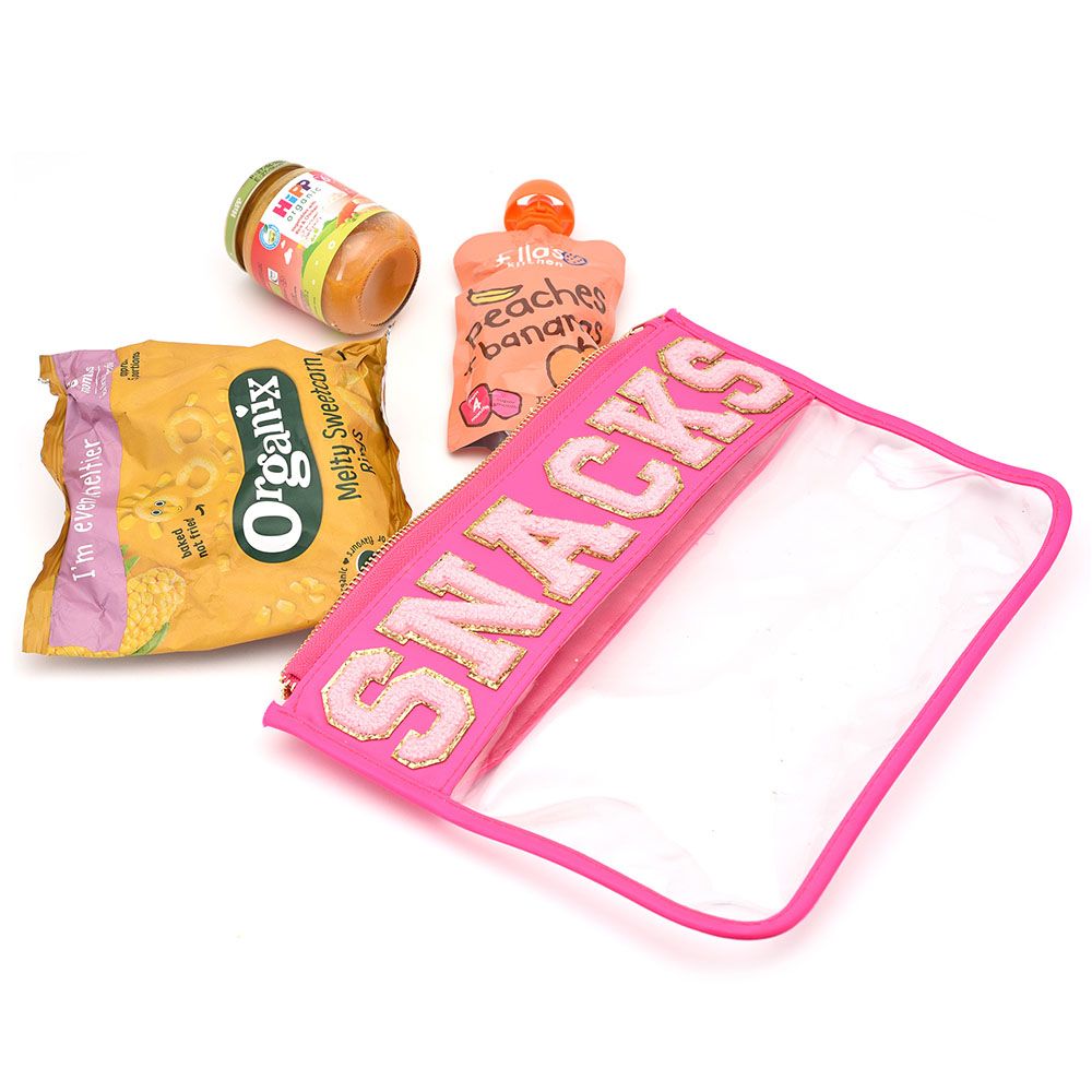 The Happy Tribe - Snacks Travel Pouch - Neon Pink 