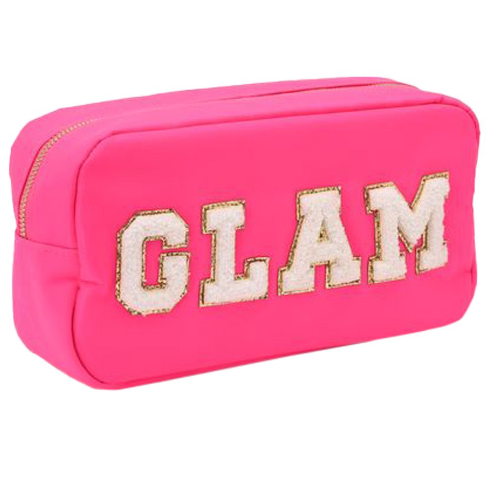 The Happy Tribe - Glam Medium Pouch - Neon Pink 