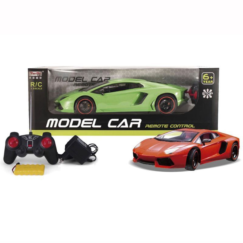 Taindu - 1:8 Remote Controlled Car With Light -  Red