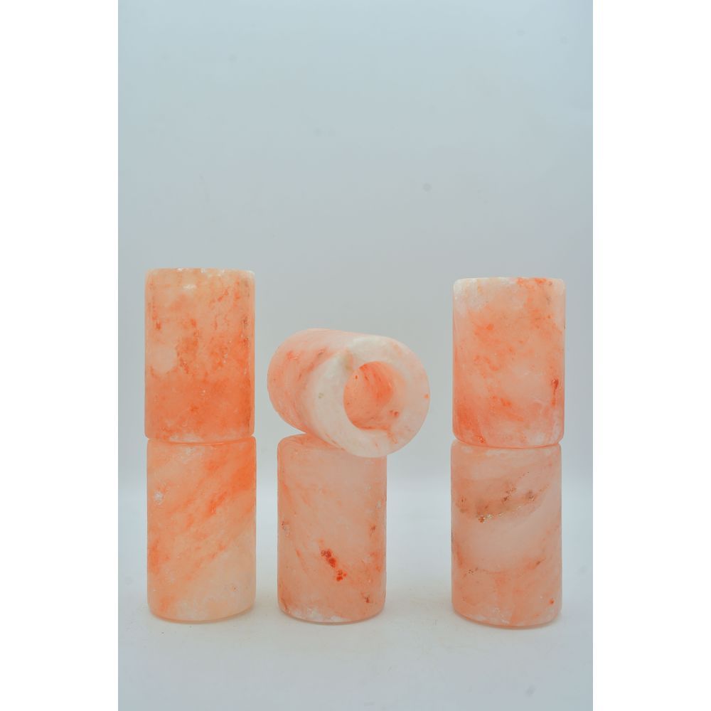 Himalayan Salt - Natural Salt Shooter Glass 6pcs - Pink