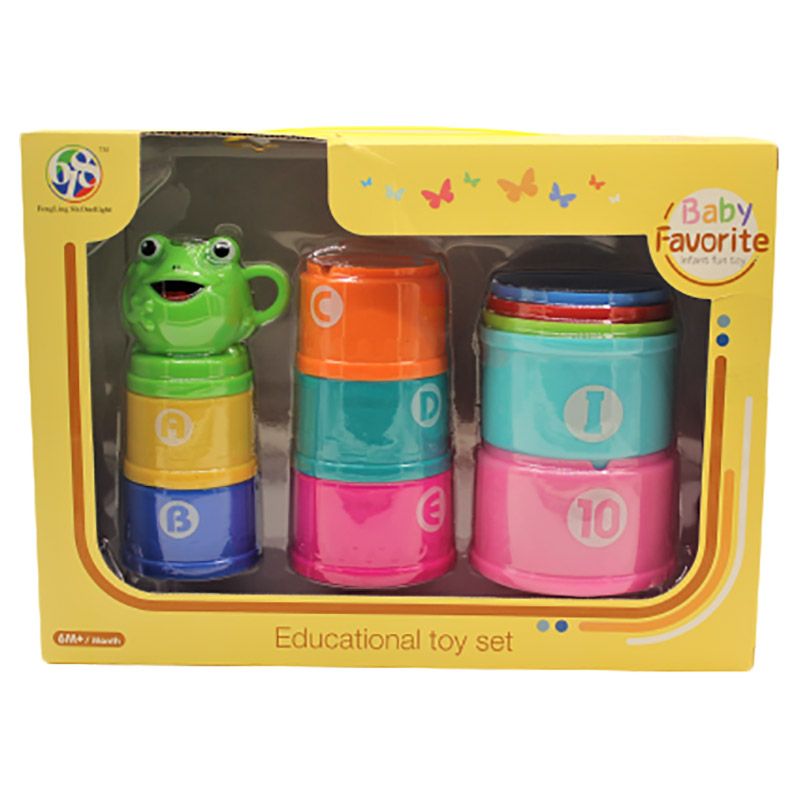 Feng Ling SixOneEight - Baby Funny/Bath Stacking Cups - 11pc