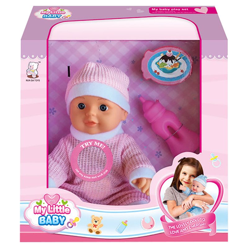 Run Ju Toys - My Little Baby 13" Doll - Pink