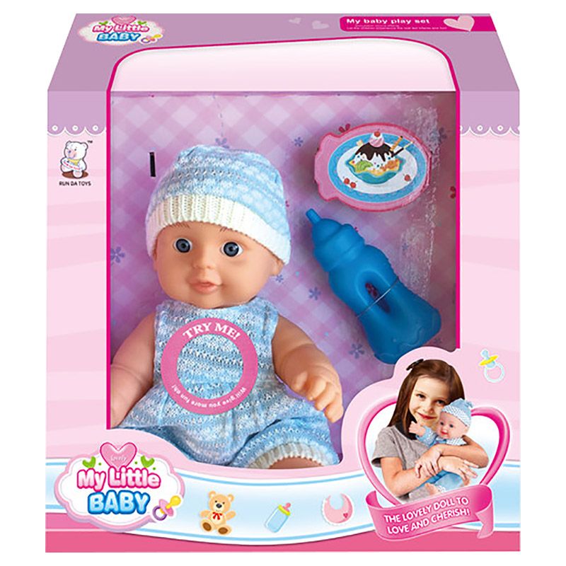 Run Ju Toys - My Little Baby 13" Doll In Blue Dress