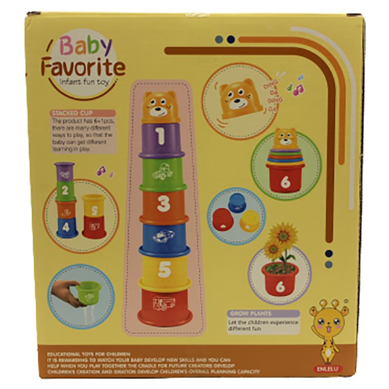 Feng Ling SixOneEight - Baby Bath Funny Stacking Cups - 7pc