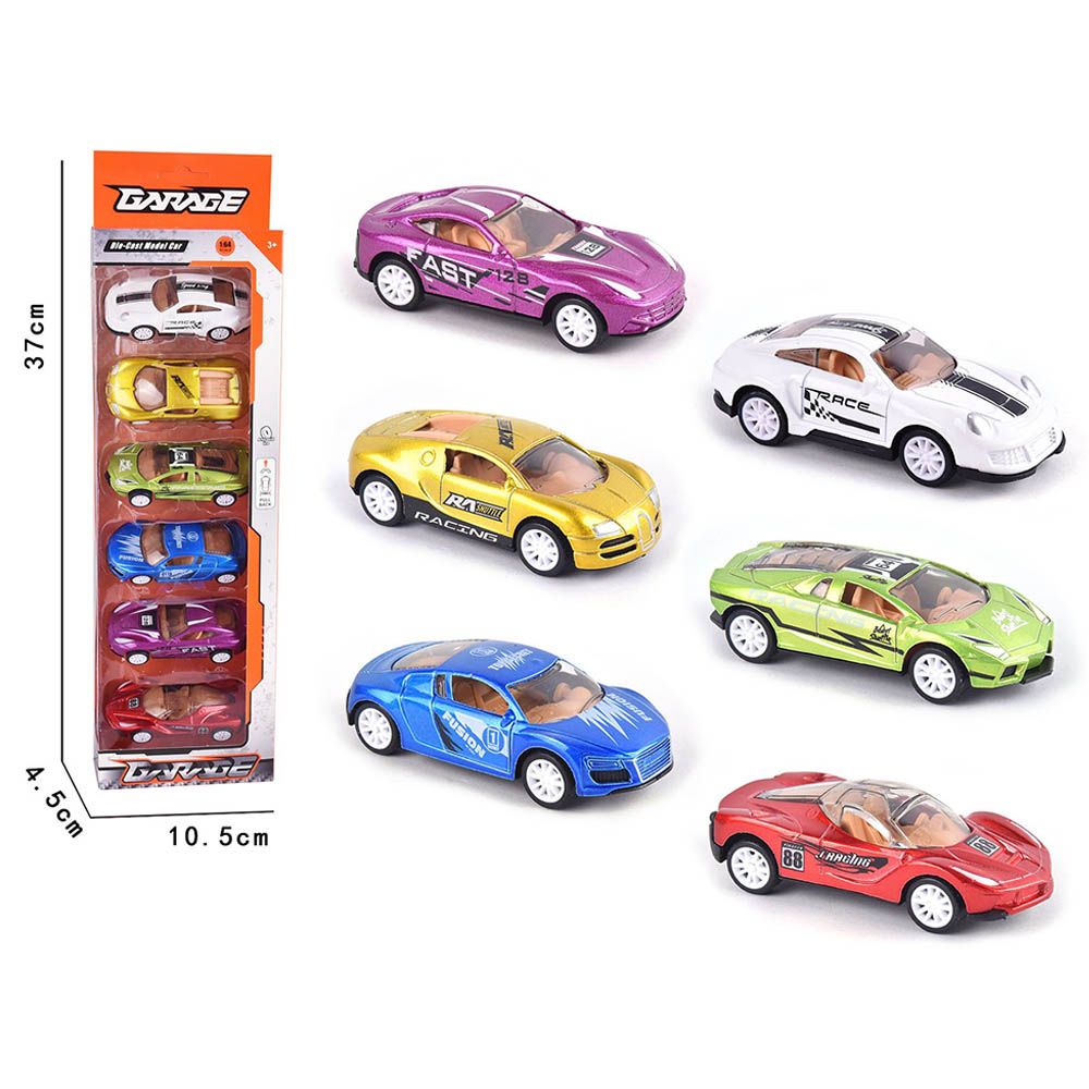 Die Cast Model - 6pcs Free Way Die Cast Car - Assorted 1pc