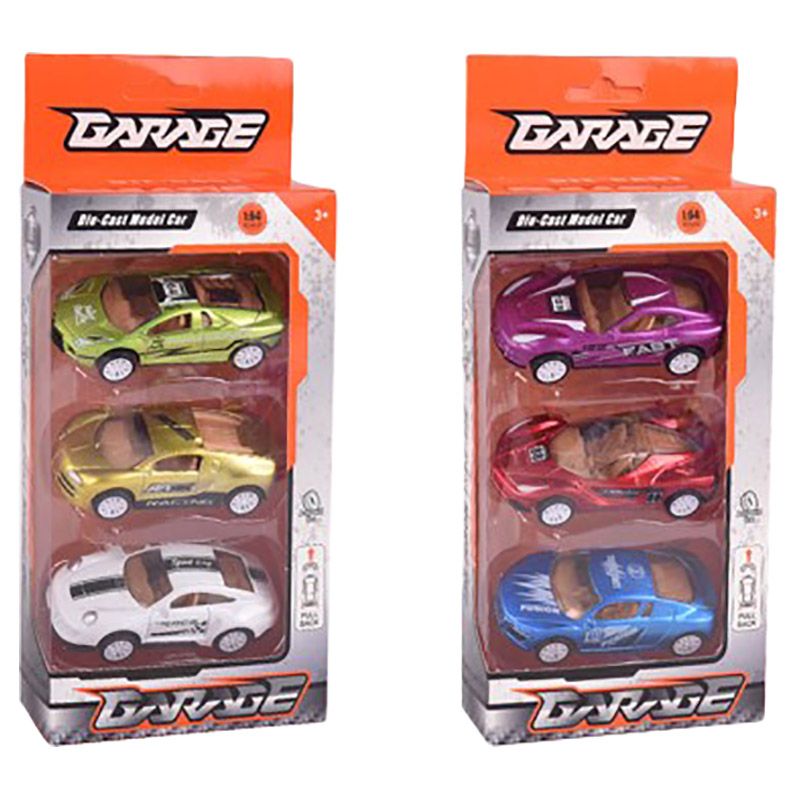 Die Cast Model - 3pcs Free Way Die Cast Car Assorted 1pc