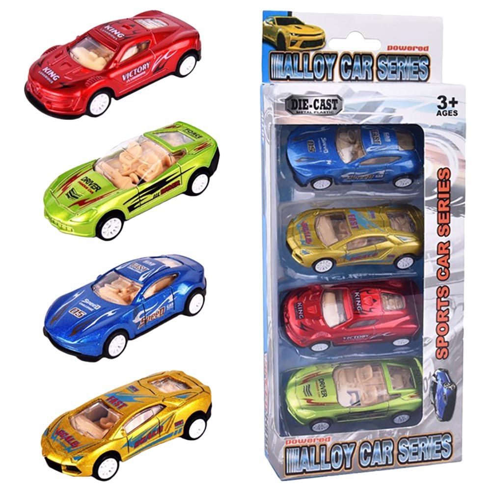 Die Cast Model - Free Way Die Cast Car 4pcs Assorted 1pc