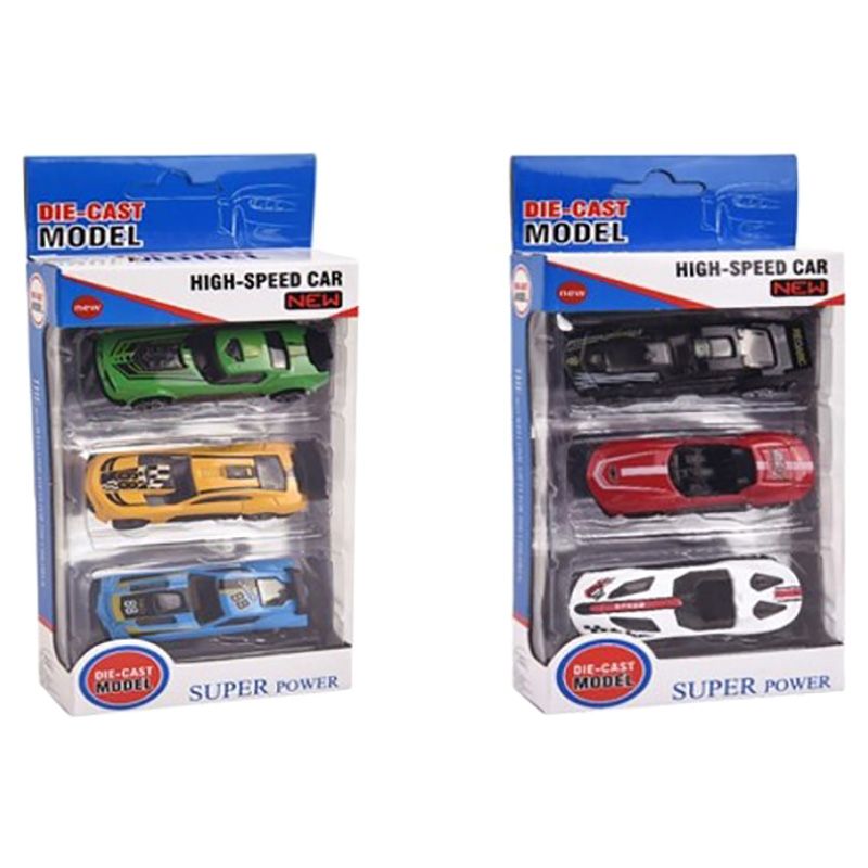 Die Cast Model - Free Way Die Cast Car 3pcs - Assorted 1pc