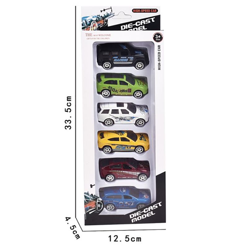 Die Cast Model - 6pcs Free Way Die Cast Car Assorted 1pc