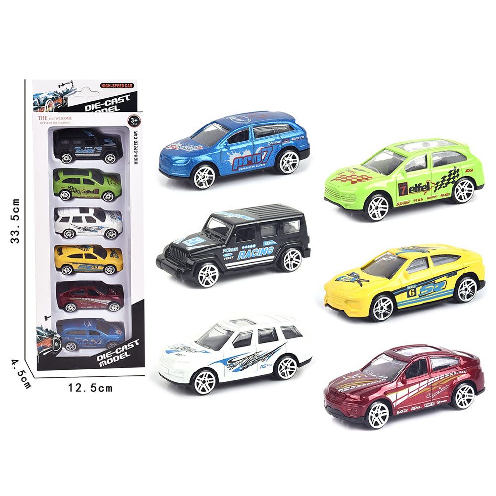 Die Cast Model - 6pcs Free Way Die Cast Car Assorted 1pc