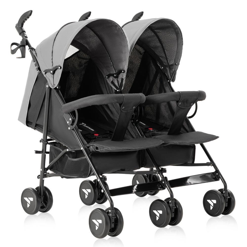 Teknum - Fellow Twin Stroller - Grey