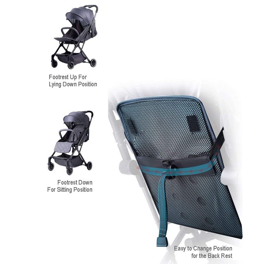 Teknum - Travel Lite Stroller SLD - Dark Grey