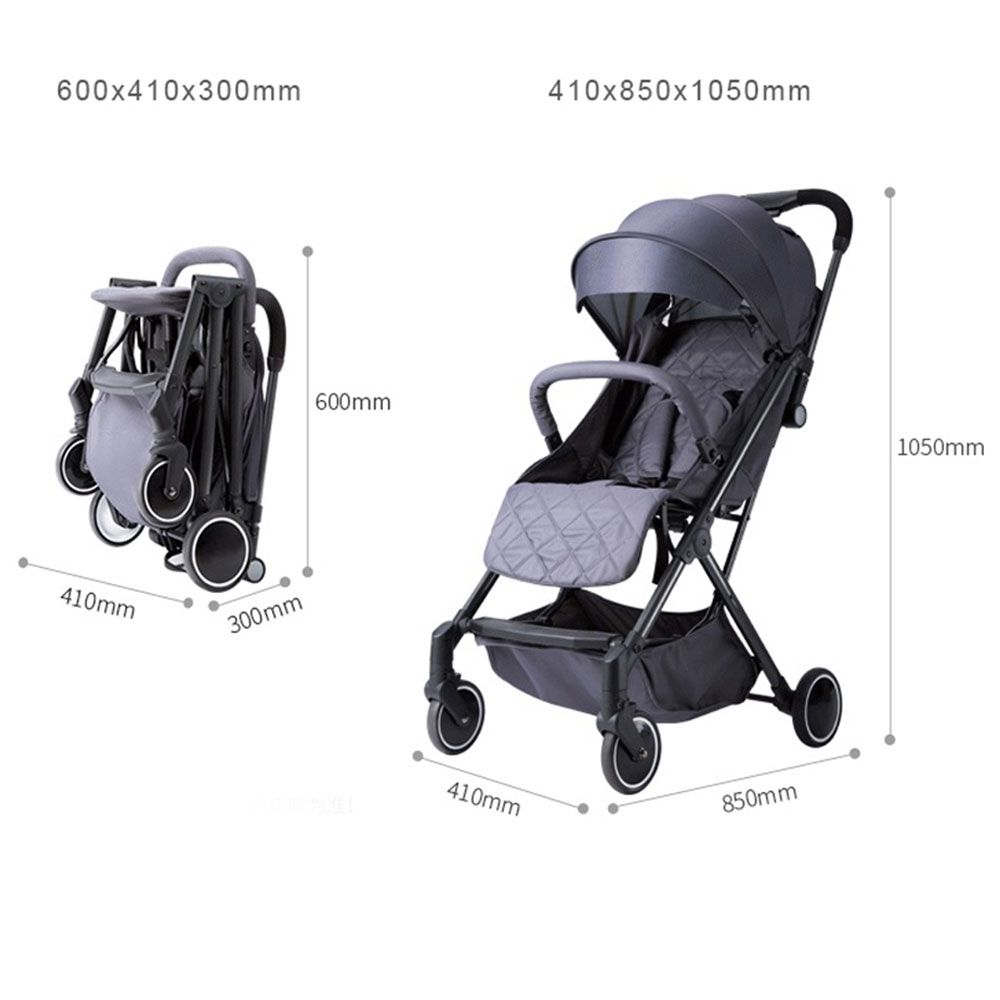 Teknum - Travel Lite Stroller SLD - Dark Grey