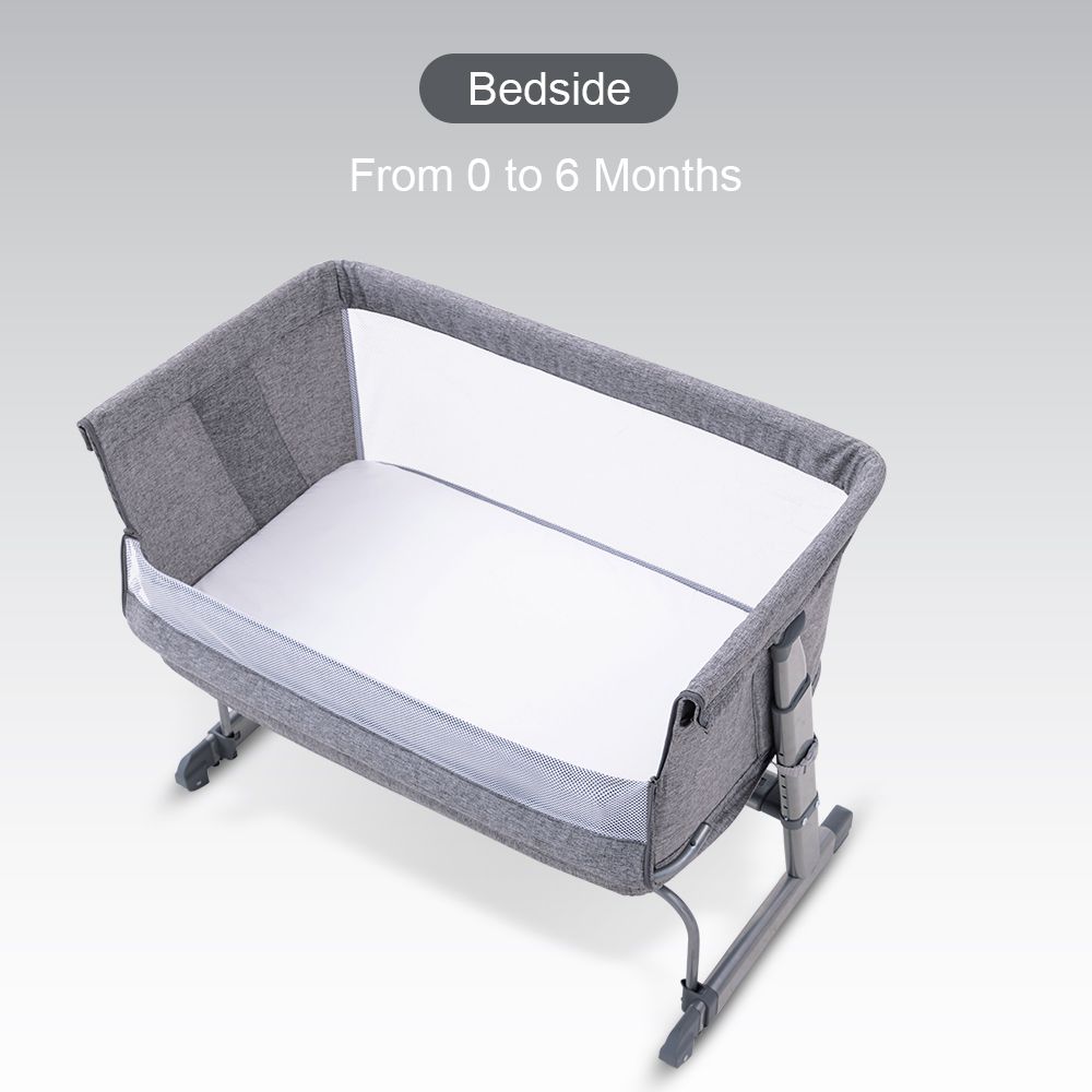 Teknum - All-in-1 Bedside Crib Cot And Sofa Expansion Pack - Grey