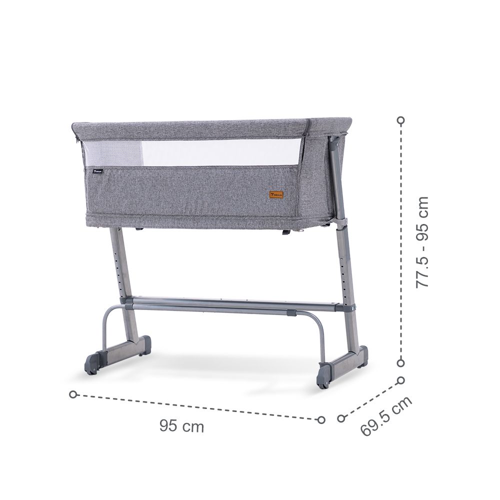 Teknum - All-in-1 Bedside Crib Cot And Sofa Expansion Pack - Grey