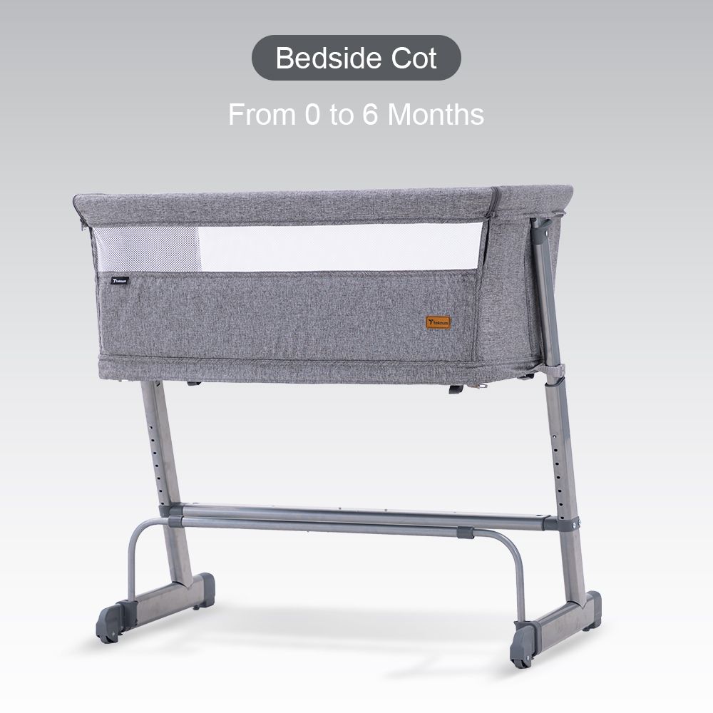 Teknum - All-in-1 Bedside Crib Cot And Sofa Expansion Pack - Grey