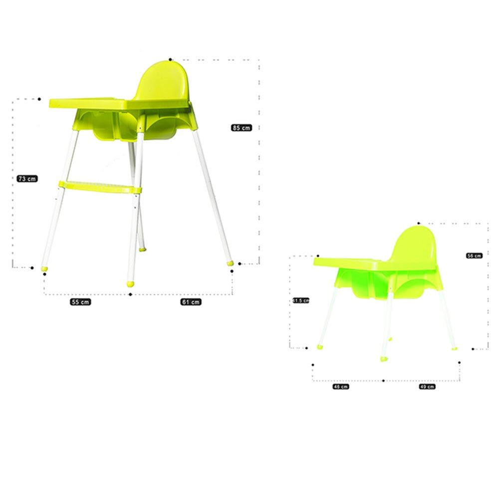 Teknum - High Chair With Removable Tray - Green