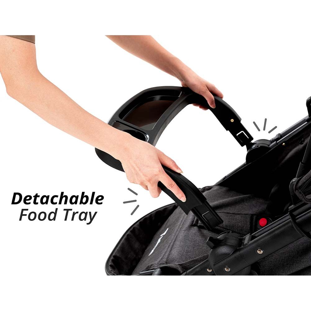 Teknum - Moon Walk - Reversible Stroller - Black