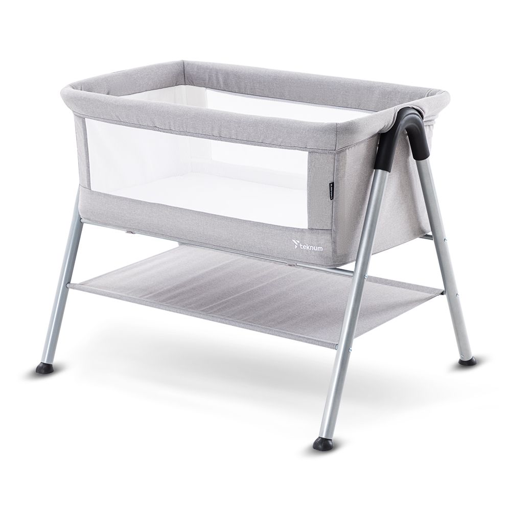 Teknum - Sleepzen 2 Bedside Crib Bassinet - Grey