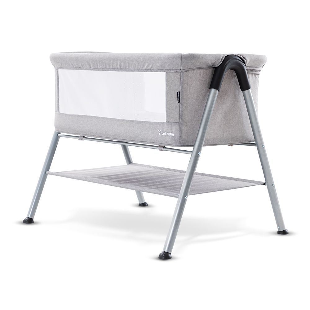 Teknum - Sleepzen 2 Bedside Crib Bassinet - Grey