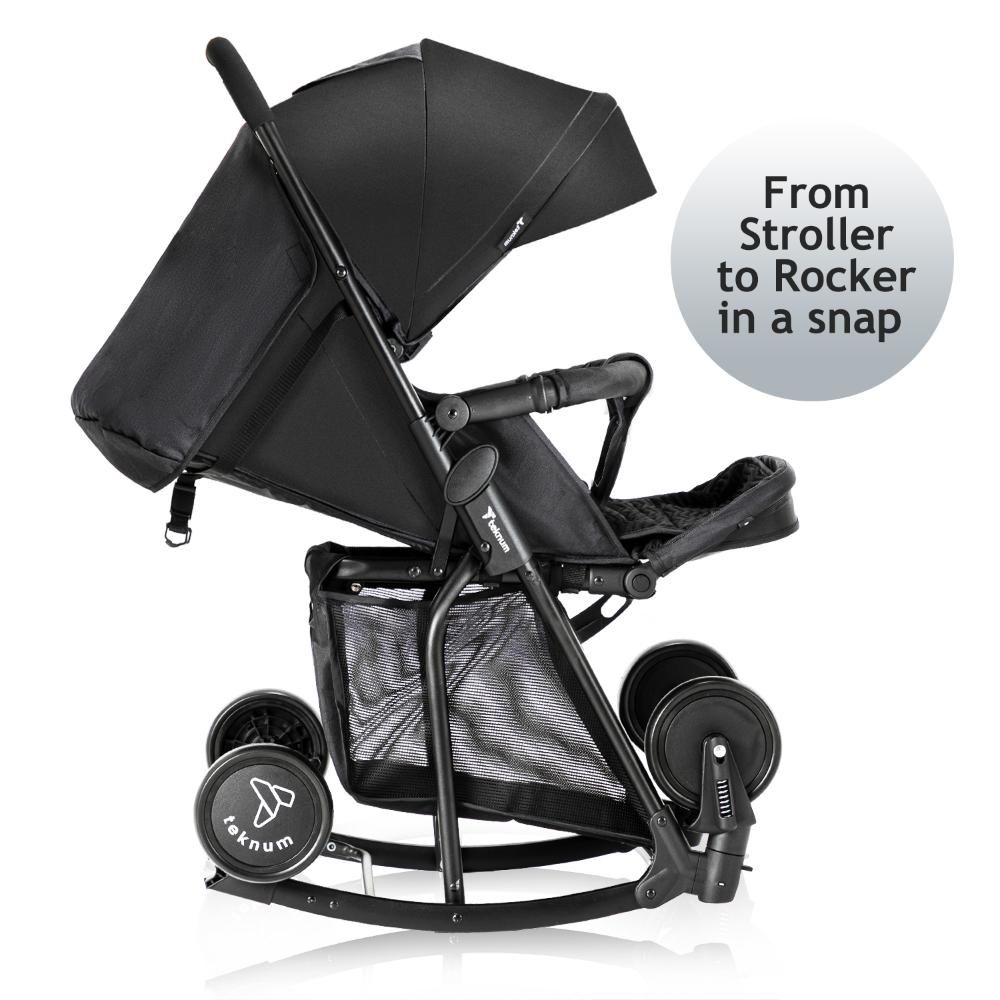 Teknum - 2-in-1 Glide Stroller - Black