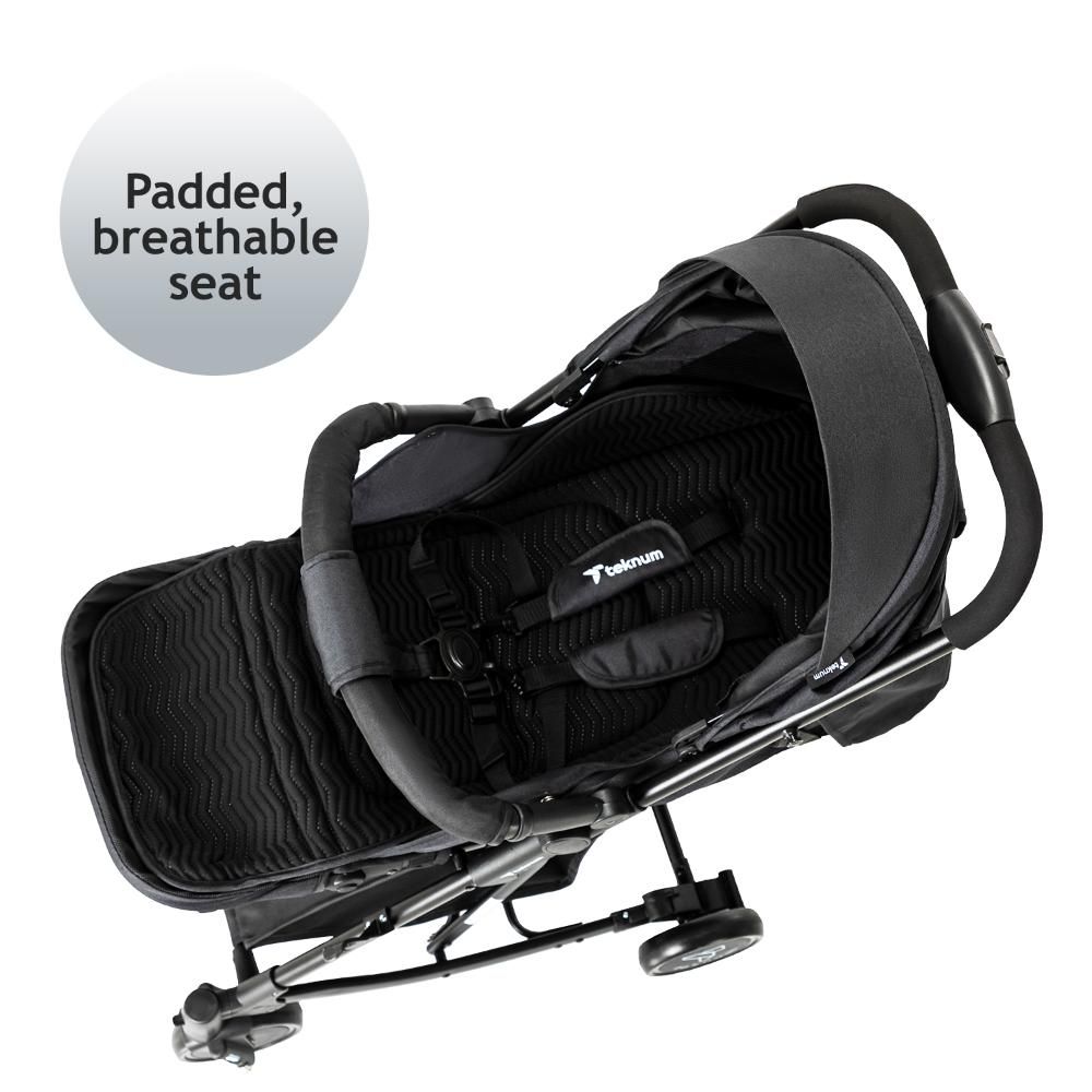 Teknum - 2-in-1 Glide Stroller - Black