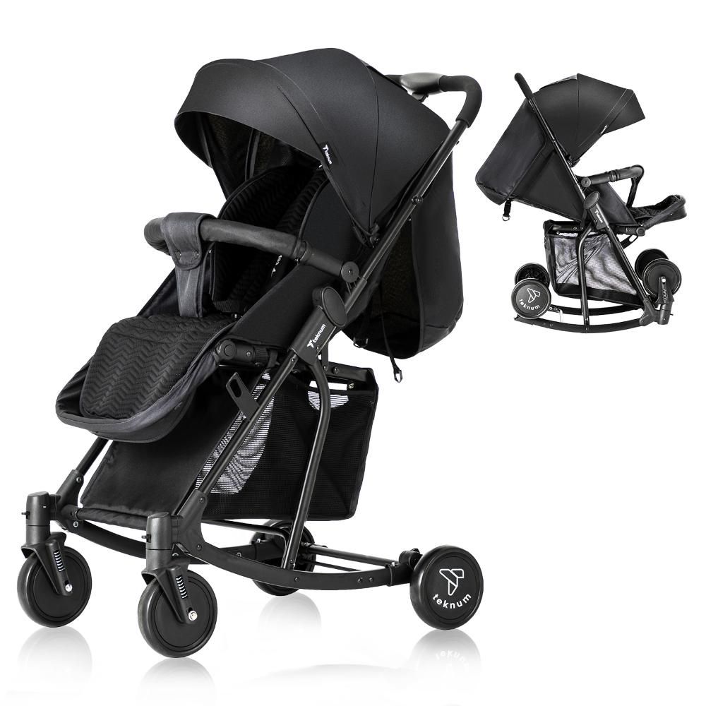 Teknum - 2-in-1 Glide Stroller - Black