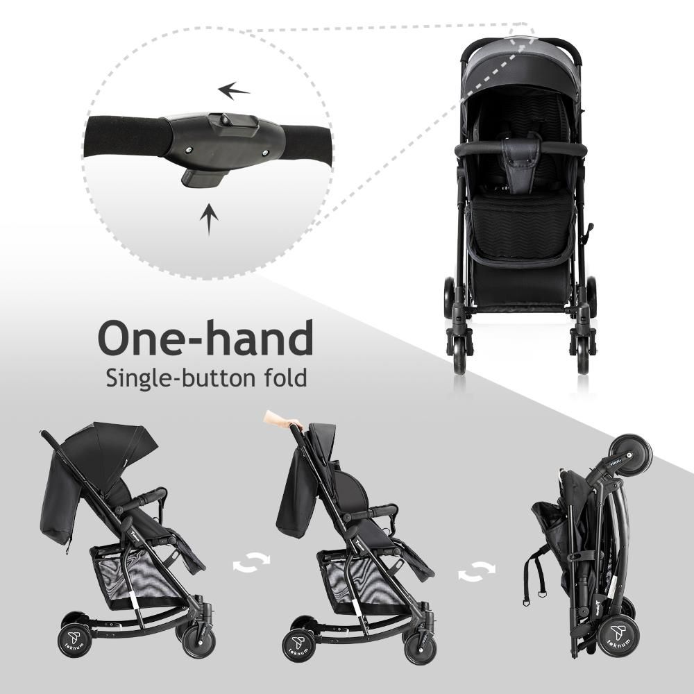 Teknum - 2-in-1 Glide Stroller - Black