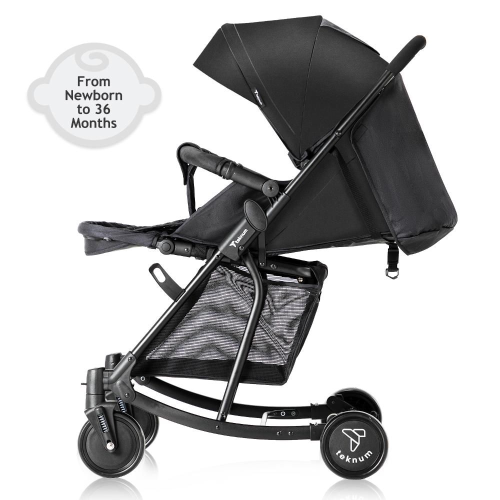 Teknum - 2-in-1 Glide Stroller - Black