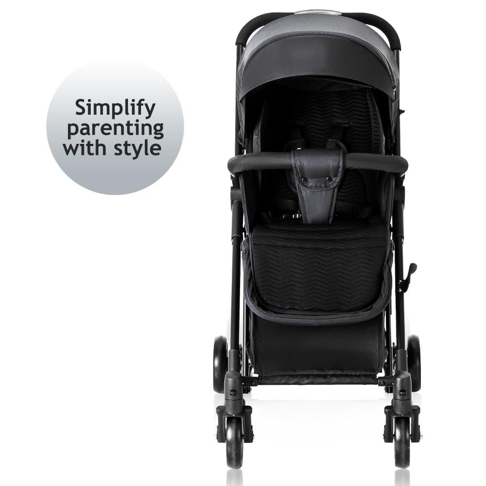 Teknum - 2-in-1 Glide Stroller - Black