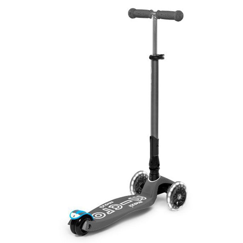 Maxi Micro - Deluxe Foldable Scooter LED - Volcano Grey