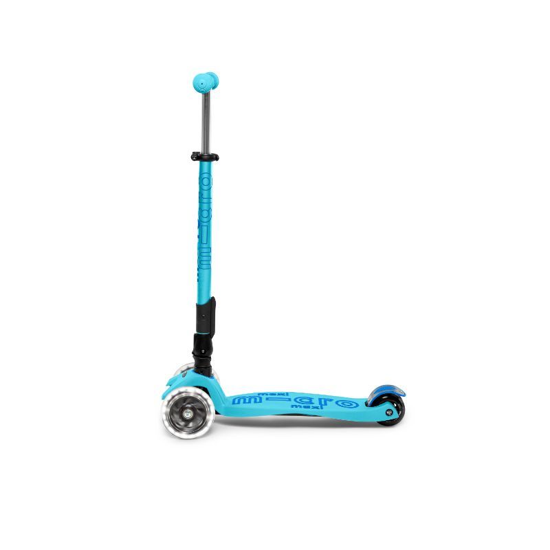 Micro - Maxi Deluxe Foldable Scooter LED Bright Blue