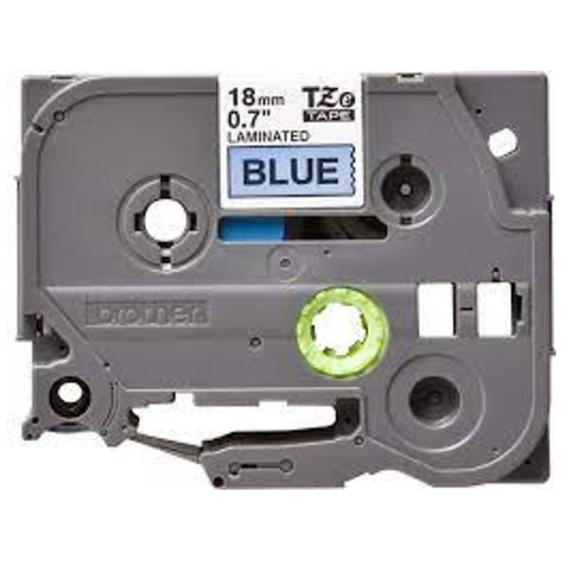 Brother - 18mm Black On Blue Laminated Label Tape TZE-541