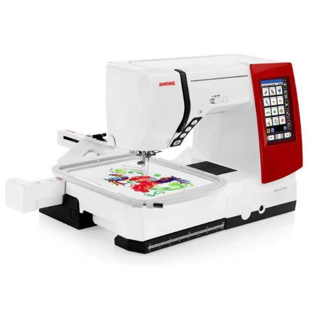 Janome - Sewing & Embroidery Machine MC9900 - White/Red