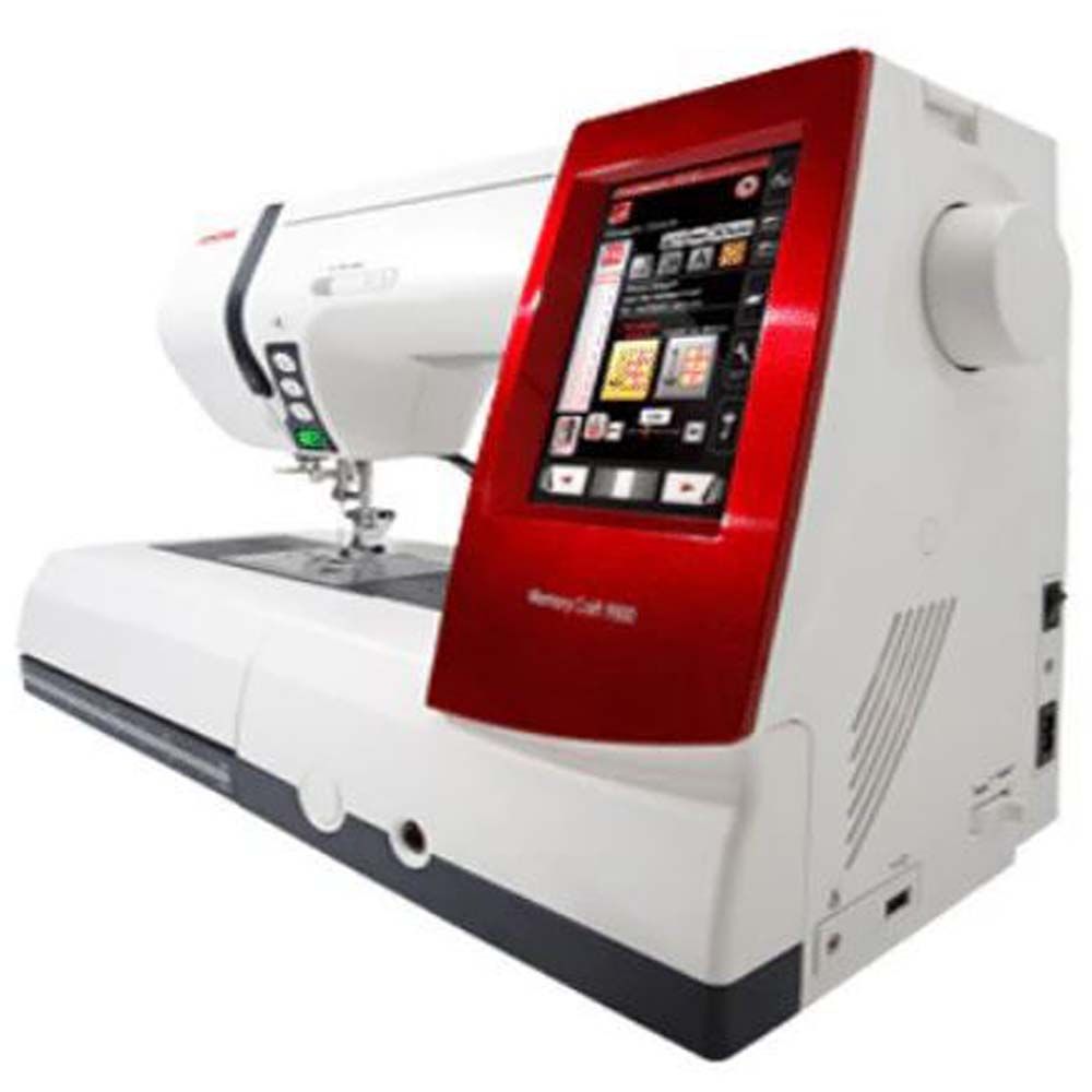 Janome - Sewing & Embroidery Machine MC9900 - White/Red