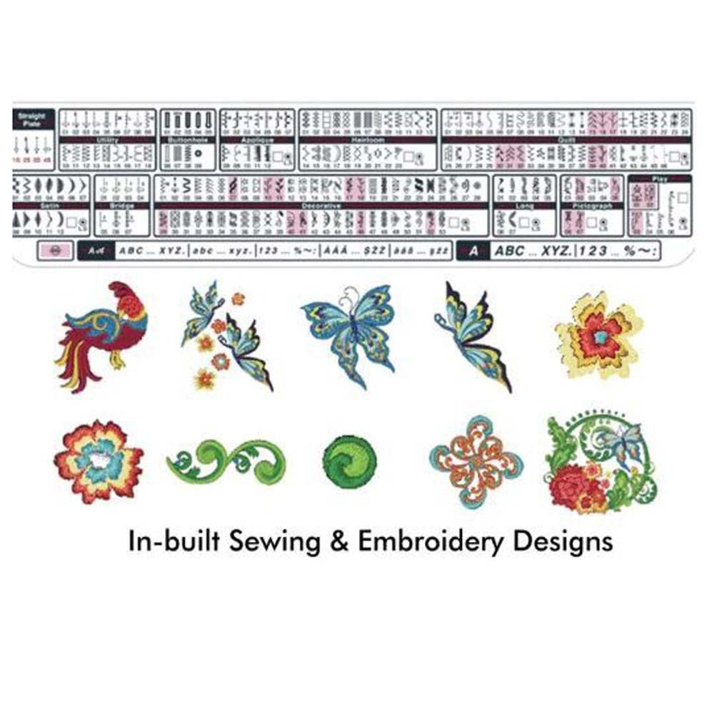 Janome - Sewing & Embroidery Machine MC9900 - White/Red