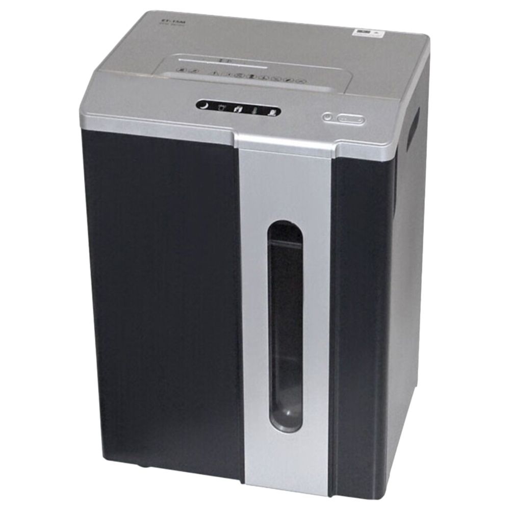 New United - ET-15M Micro Cut Shredder Machine - Black