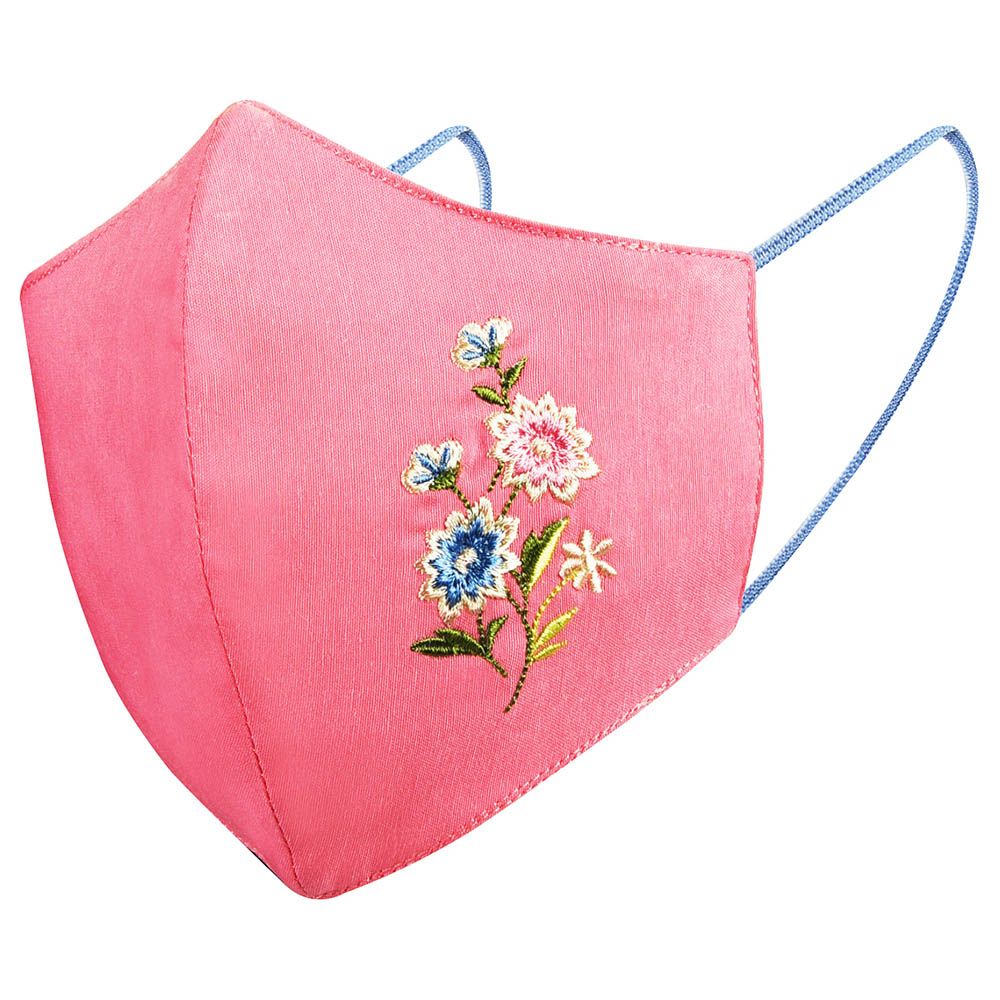 ProMax - 3-Layered Reusable Face Mask - Daffodils - Pink