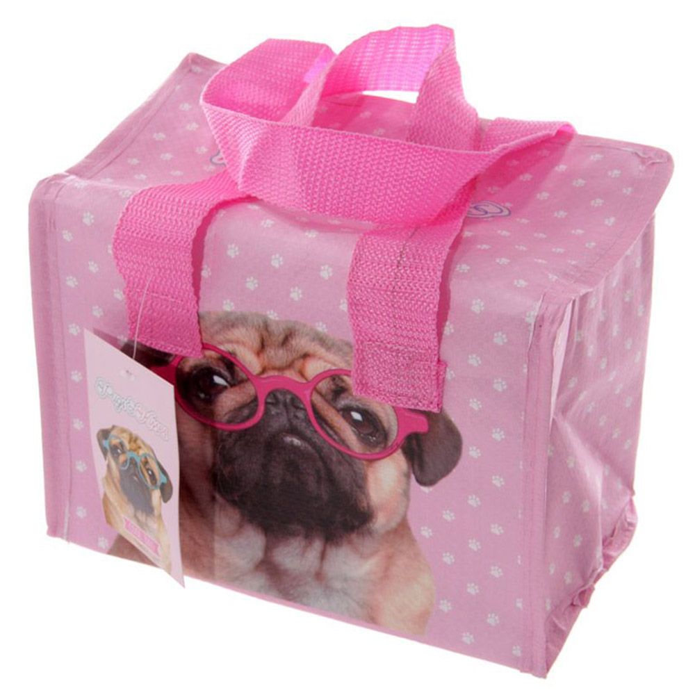 Puckator - Pink Pug Lunch Box Cool Bag - Pink