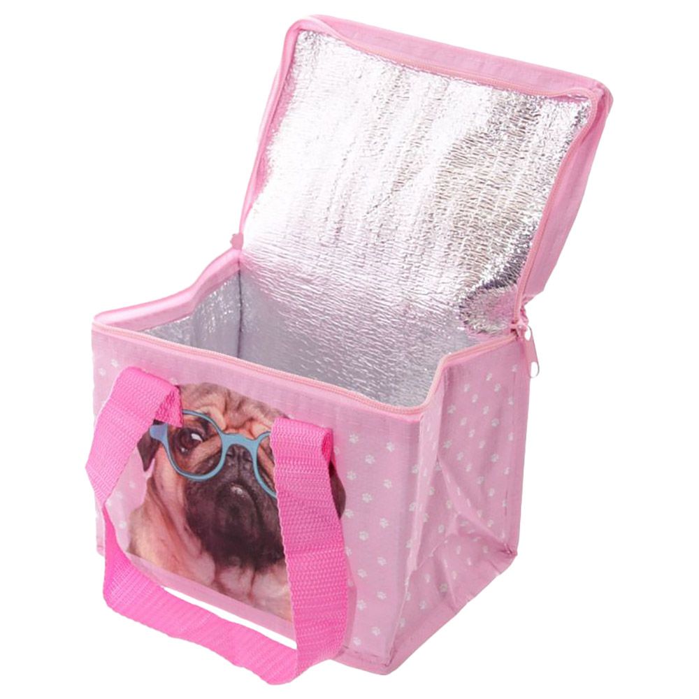 Puckator - Pink Pug Lunch Box Cool Bag - Pink