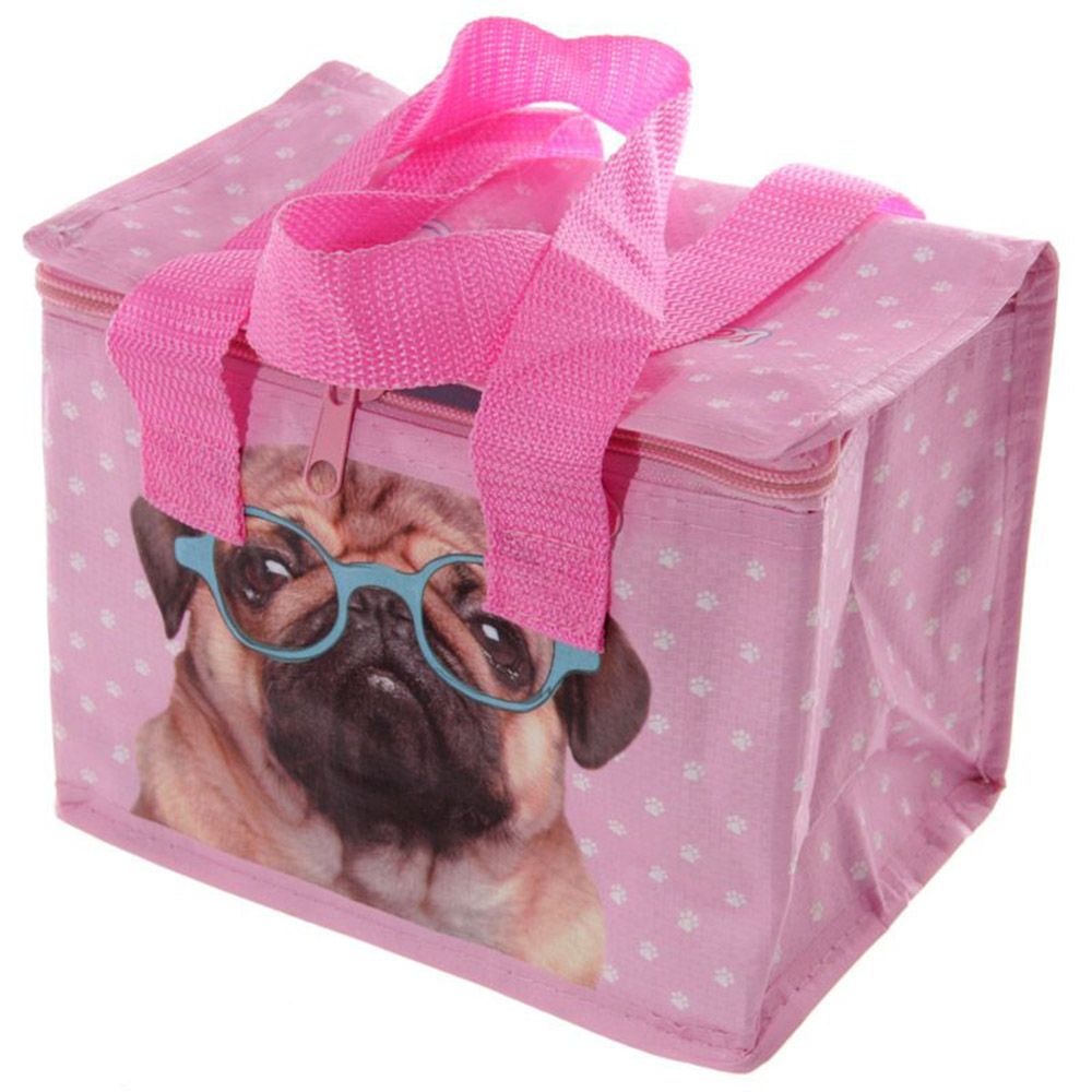 Puckator - Pink Pug Lunch Box Cool Bag - Pink