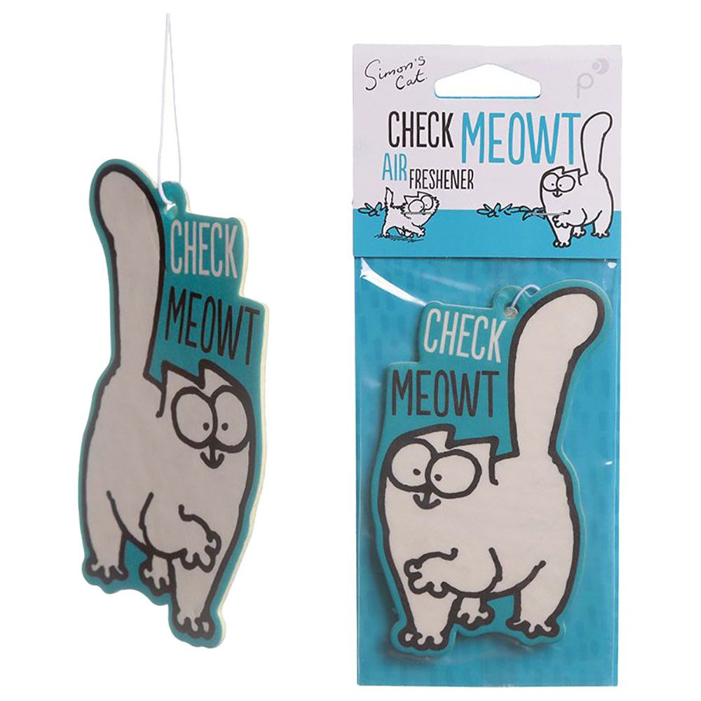 Puckator - Simon's Cat Check Meowt Vanilla Air Freshener