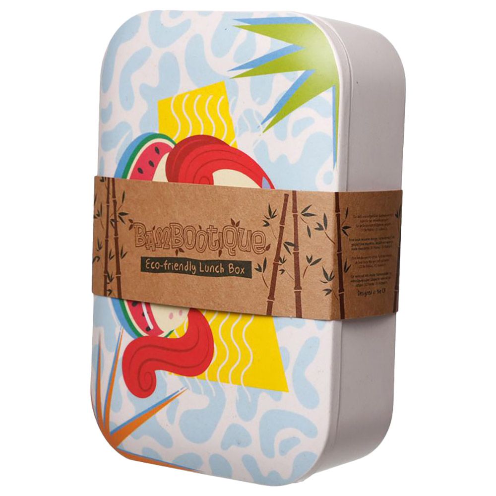 Puckator - Bamboo Vacation Unicorn Lunch Box - White