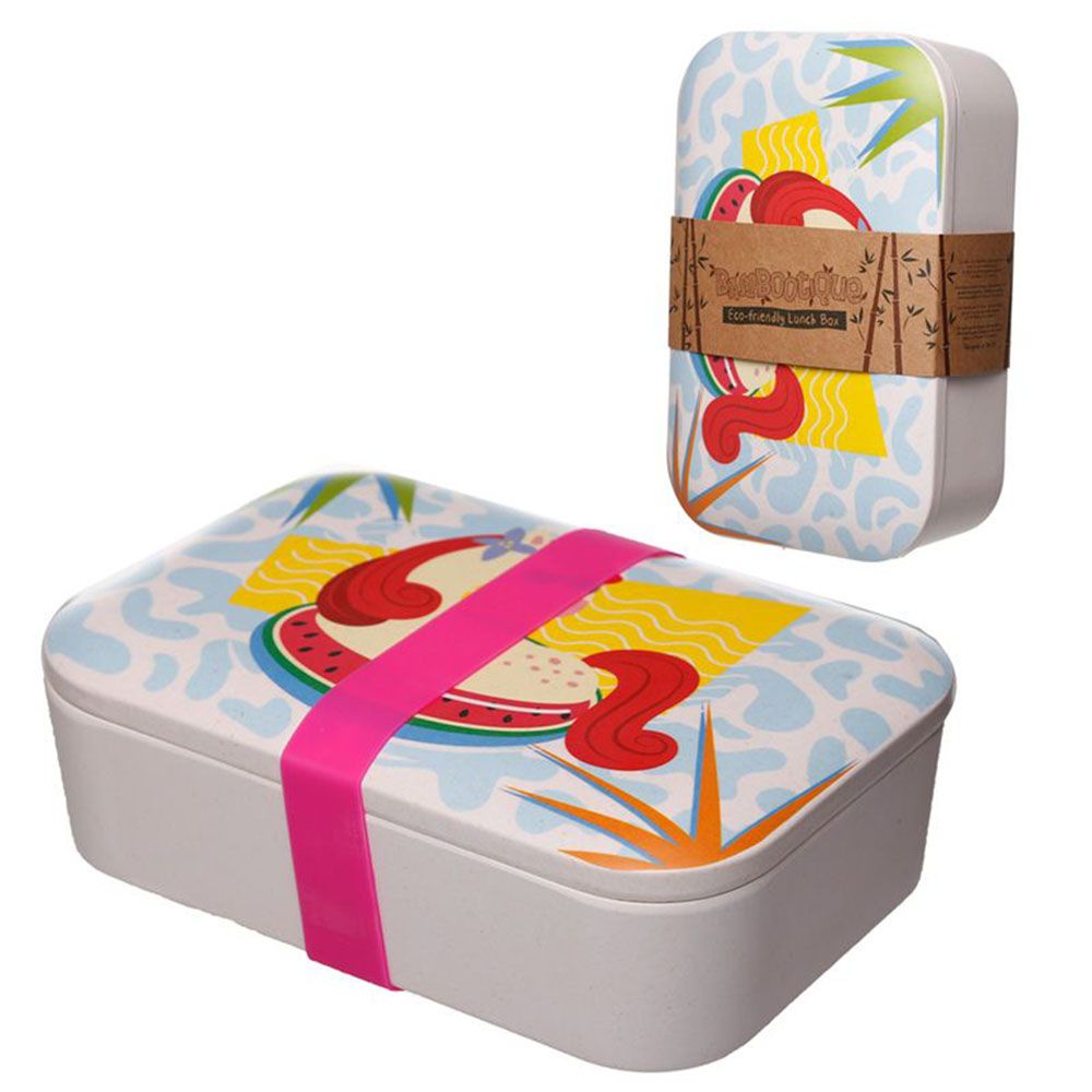 Puckator - Bamboo Vacation Unicorn Lunch Box - White