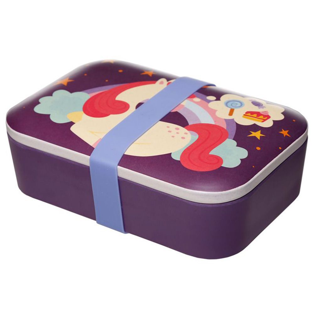 Puckator - Bambootique Unicorn Lunch Box - Purple