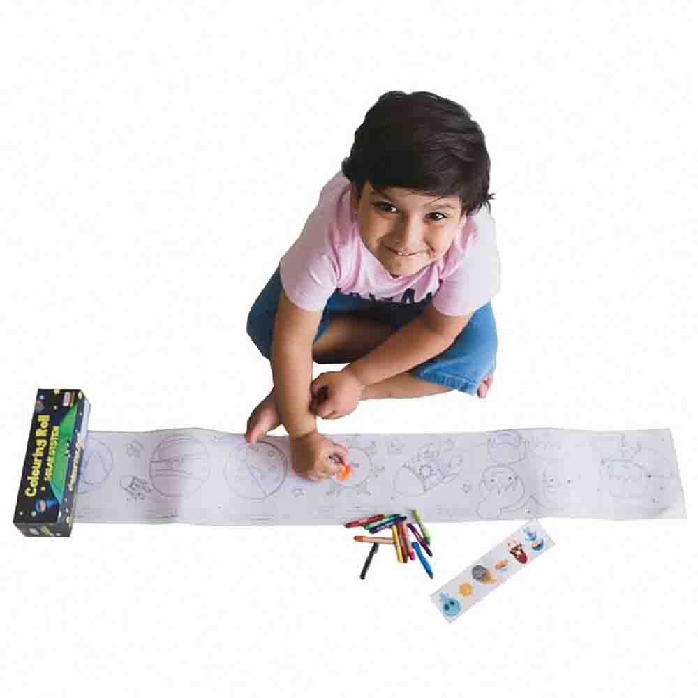 CocoMoco Kids - Colouring Roll Solar System